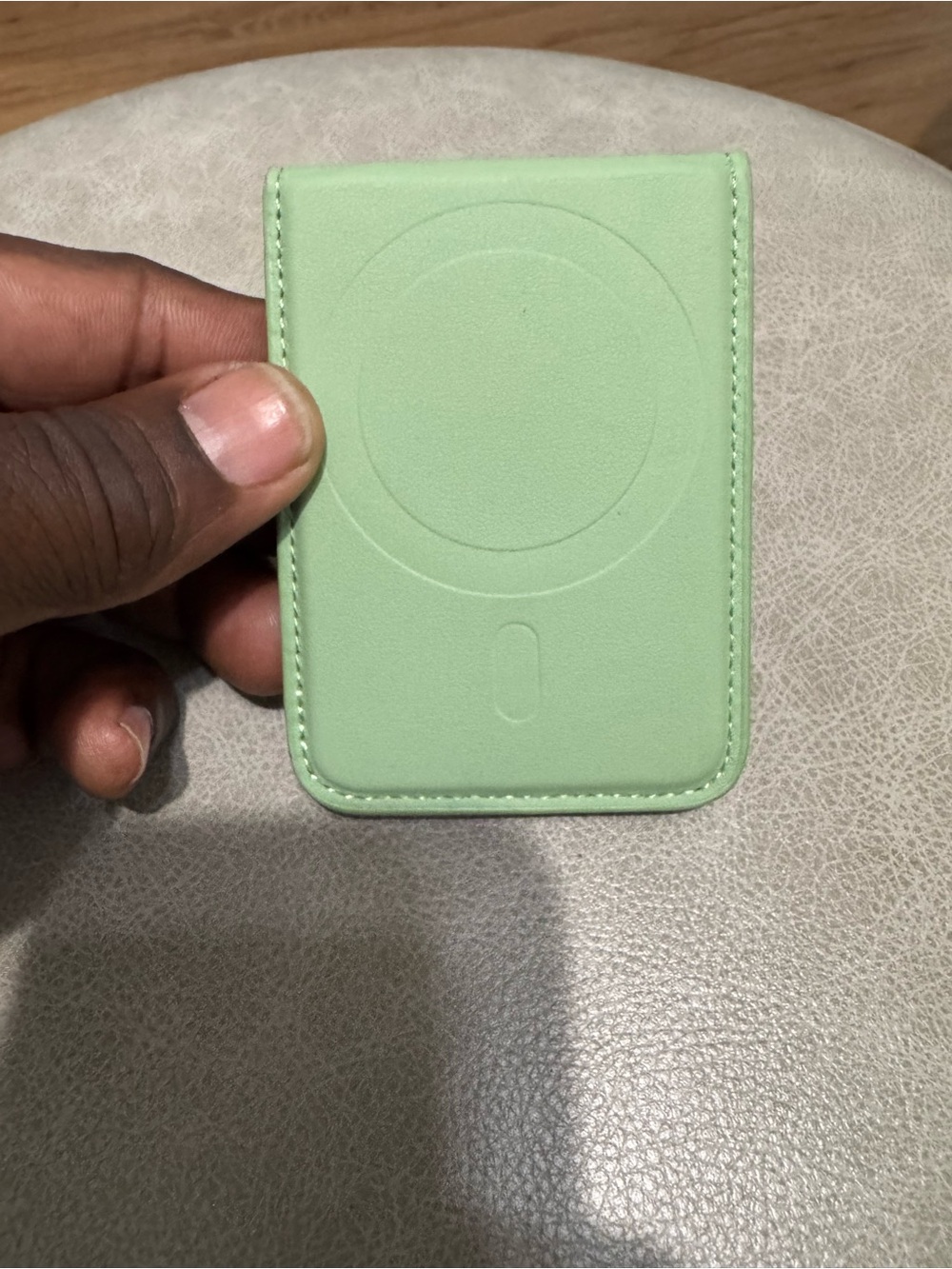 MagSafe Style Card Wallet - Mint Green